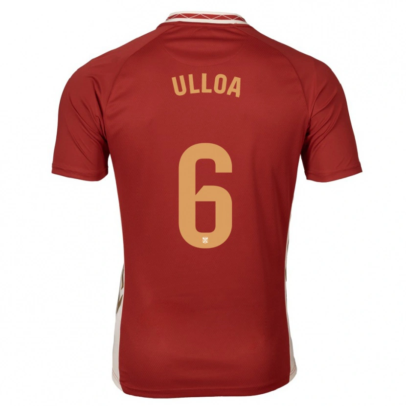 Danxen Criança Camisola Alberto Ulloa #6 Borgonha Dourado Alternativa 2025/26 Camisa Brasil