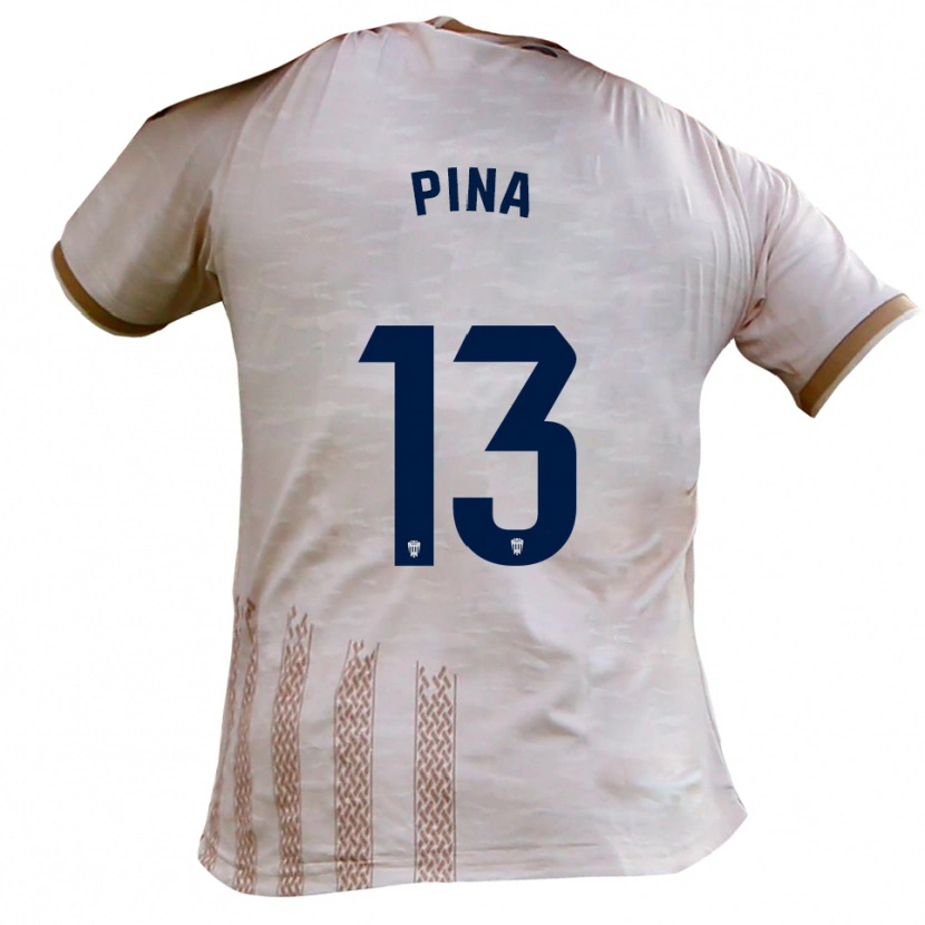 Danxen Criança Camisola Antonio Pina #13 Branco Sujo Castanho Alternativa 2025/26 Camisa Brasil
