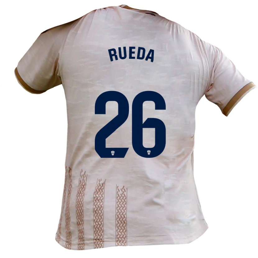 Danxen Criança Camisola Carlos Rueda #26 Branco Sujo Castanho Alternativa 2025/26 Camisa Brasil