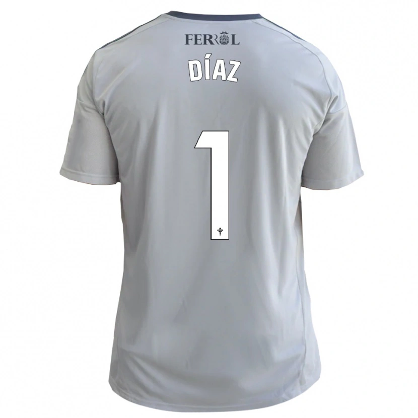 Danxen Criança Camisola Lucas Díaz #1 Cinzento Prateado Alternativa 2025/26 Camisa Brasil
