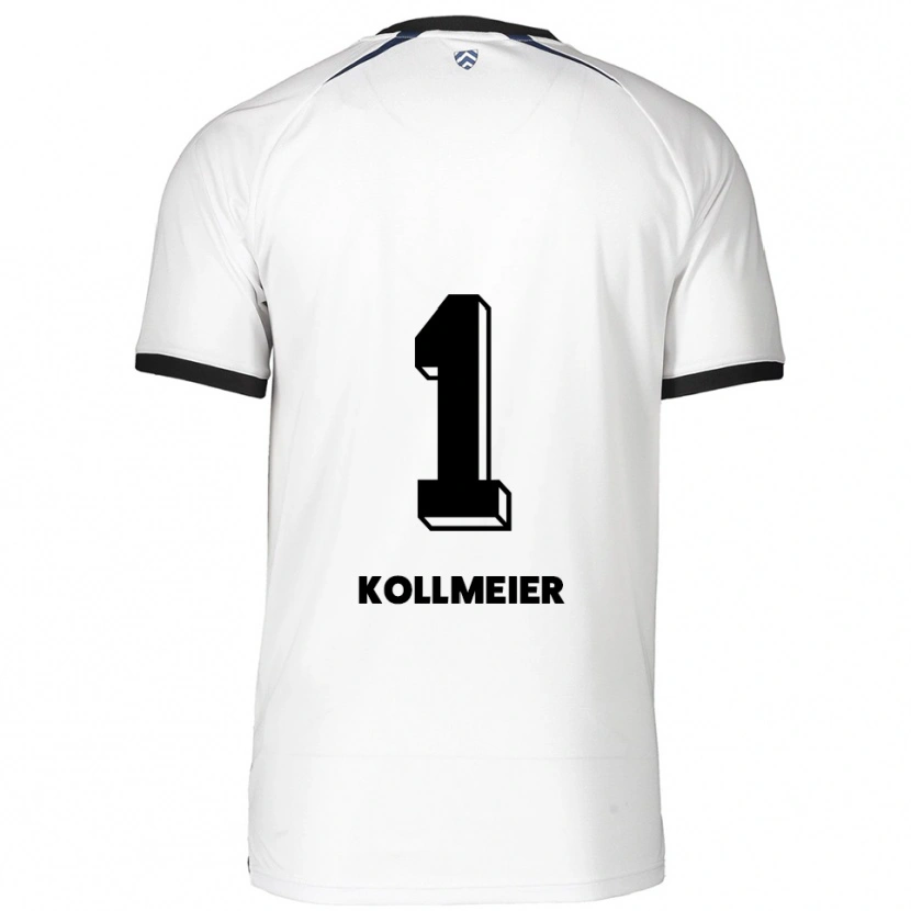 Danxen Criança Camisola Anton Kollmeier #1 Branco Preto Alternativa 2025/26 Camisa Brasil
