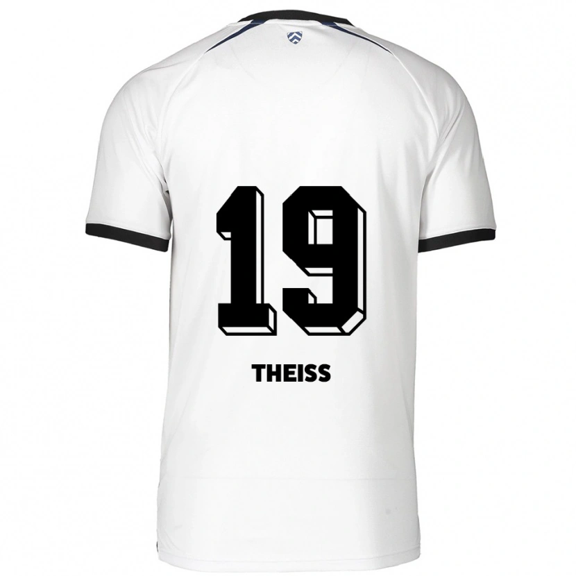 Danxen Criança Camisola Monti Theiß #19 Branco Preto Alternativa 2025/26 Camisa Brasil