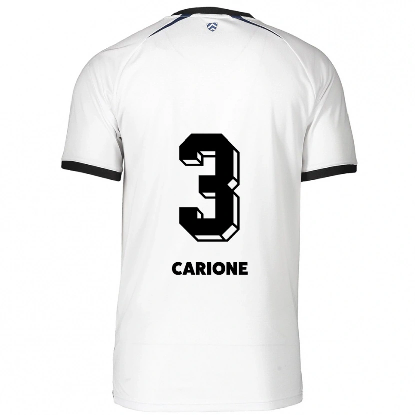 Danxen Criança Camisola Cristiano Carione #3 Branco Preto Alternativa 2025/26 Camisa Brasil