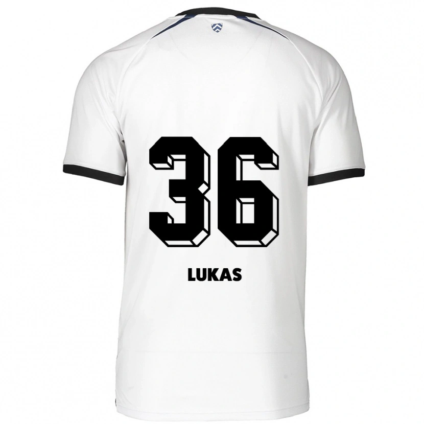 Danxen Criança Camisola Justin Lukas #36 Branco Preto Alternativa 2025/26 Camisa Brasil