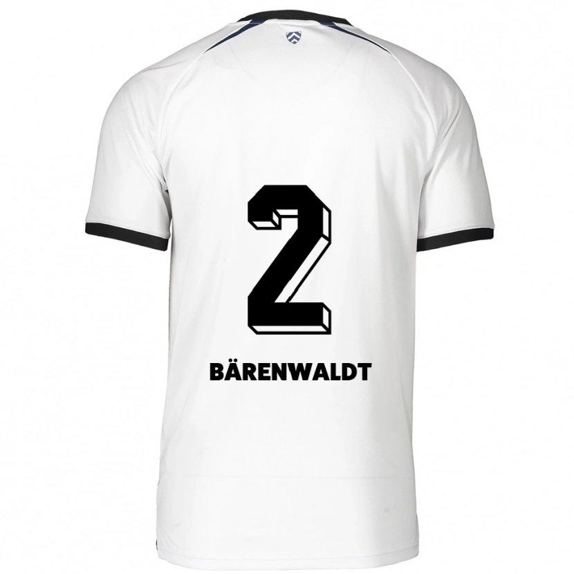 Danxen Criança Camisola Tim Bärenwaldt #2 Branco Preto Alternativa 2025/26 Camisa Brasil