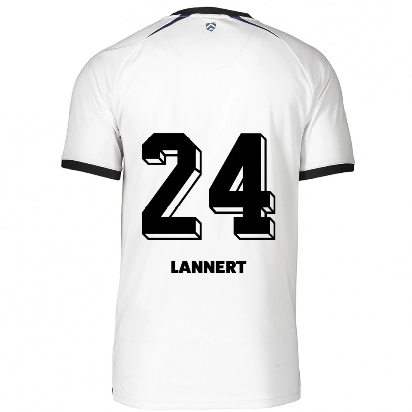 Danxen Criança Camisola Christopher Lannert #24 Branco Preto Alternativa 2025/26 Camisa Brasil