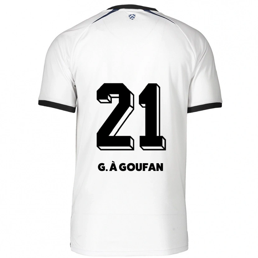 Danxen Criança Camisola Marc Gouiffe À Goufan #21 Branco Preto Alternativa 2025/26 Camisa Brasil