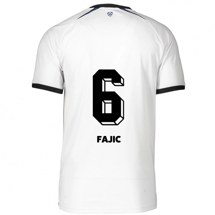 Danxen Criança Camisola Suat Fajic #6 Branco Preto Alternativa 2025/26 Camisa Brasil