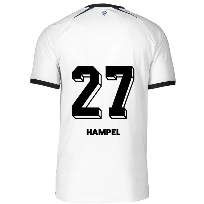Danxen Criança Camisola Jocelyn Hampel #27 Branco Preto Alternativa 2025/26 Camisa Brasil