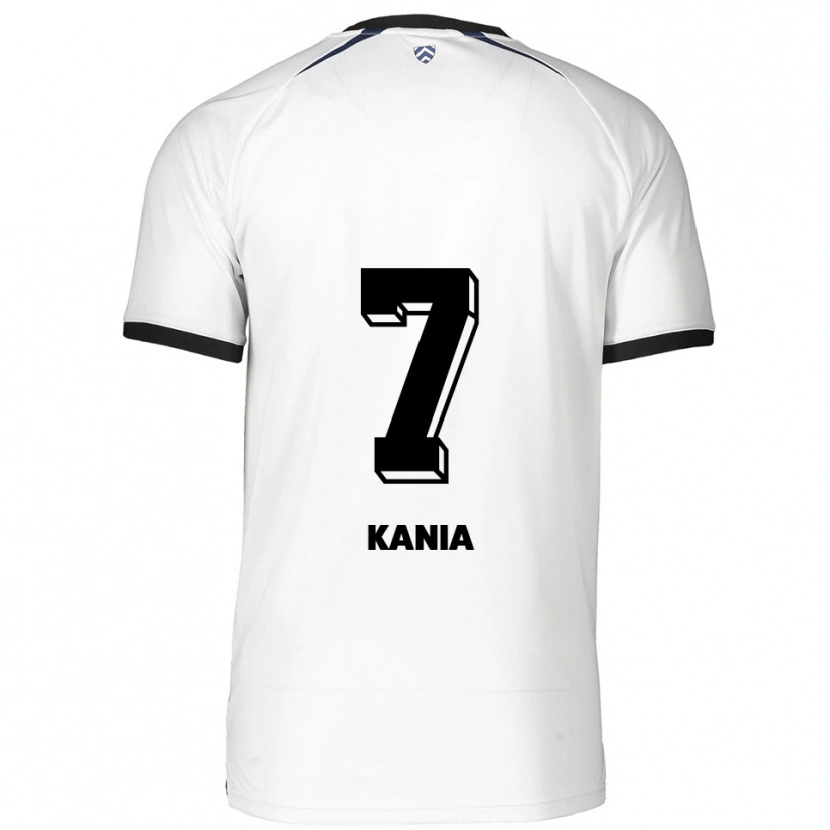 Danxen Criança Camisola Julian Kania #7 Branco Preto Alternativa 2025/26 Camisa Brasil