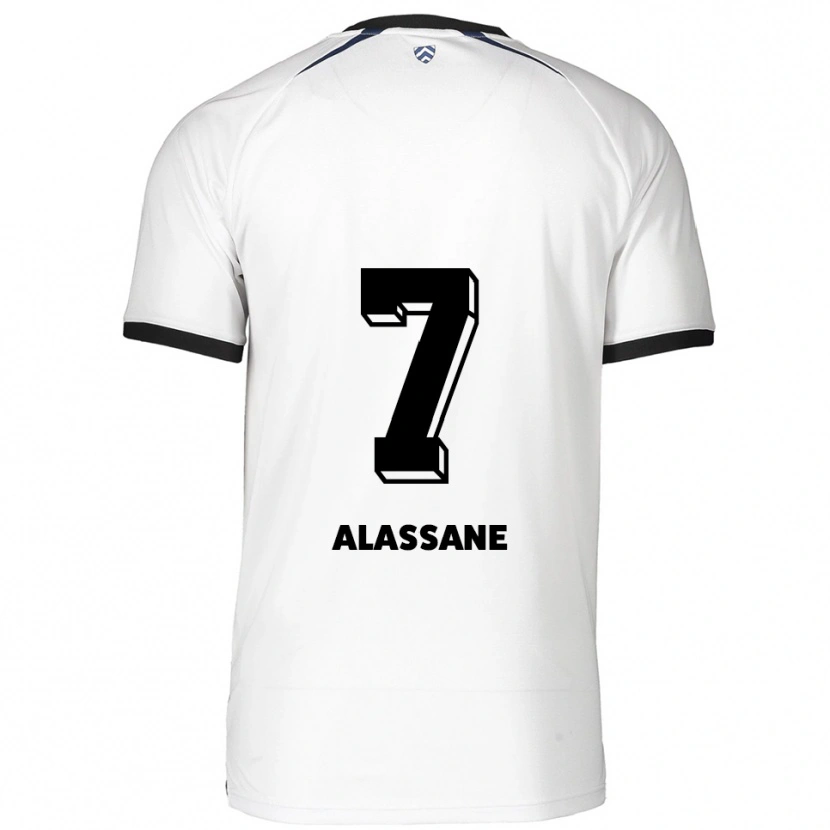 Danxen Criança Camisola Latif-Bilal Alassane #7 Branco Preto Alternativa 2025/26 Camisa Brasil