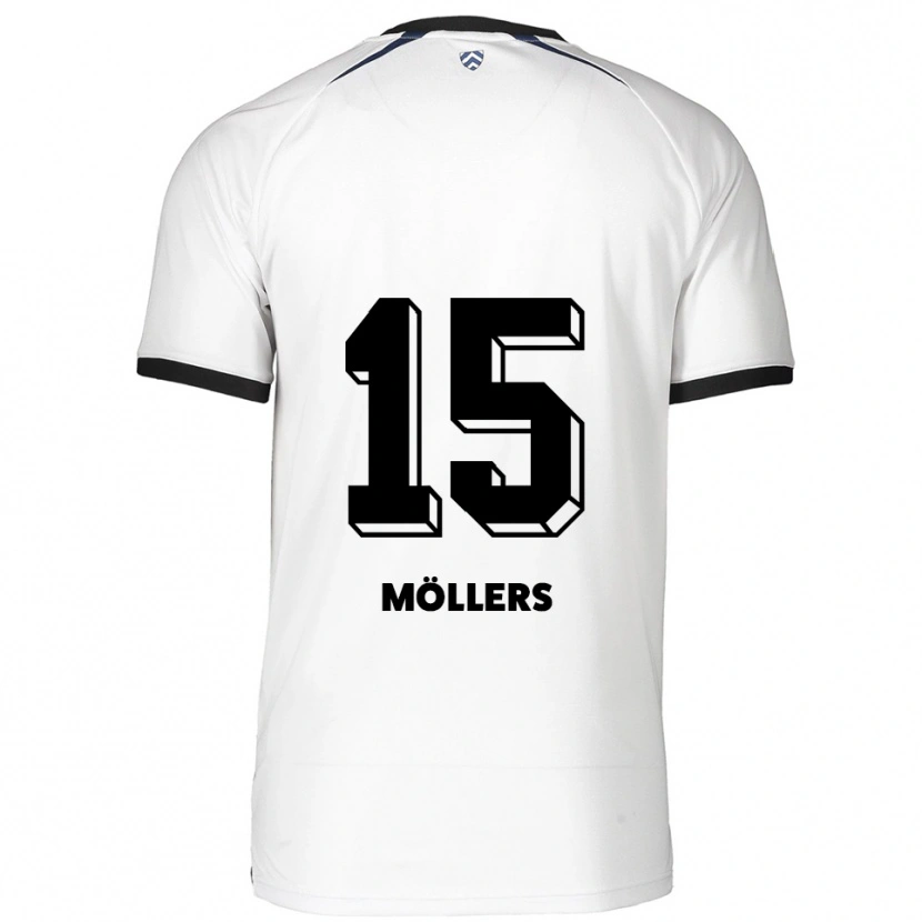 Danxen Criança Camisola Niklas Möllers #15 Branco Preto Alternativa 2025/26 Camisa Brasil