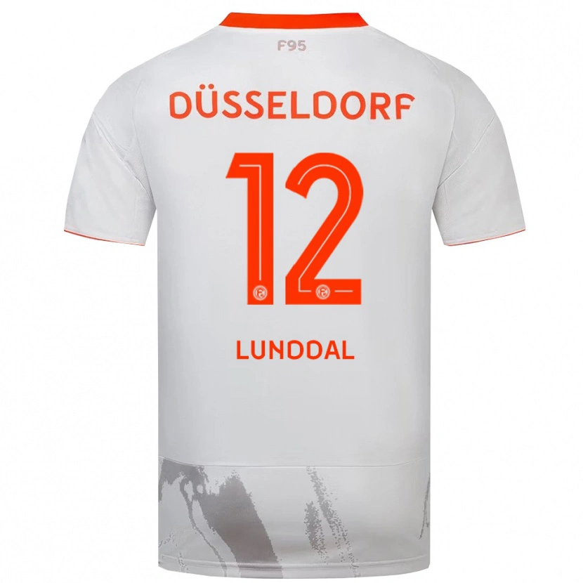 Danxen Criança Camisola Valgeir Lunddal #12 Branco Laranja Alternativa 2025/26 Camisa Brasil
