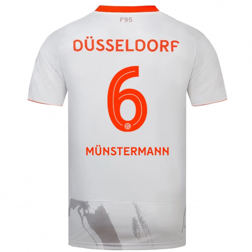 Danxen Criança Camisola Paul Münstermann #6 Branco Laranja Alternativa 2025/26 Camisa Brasil
