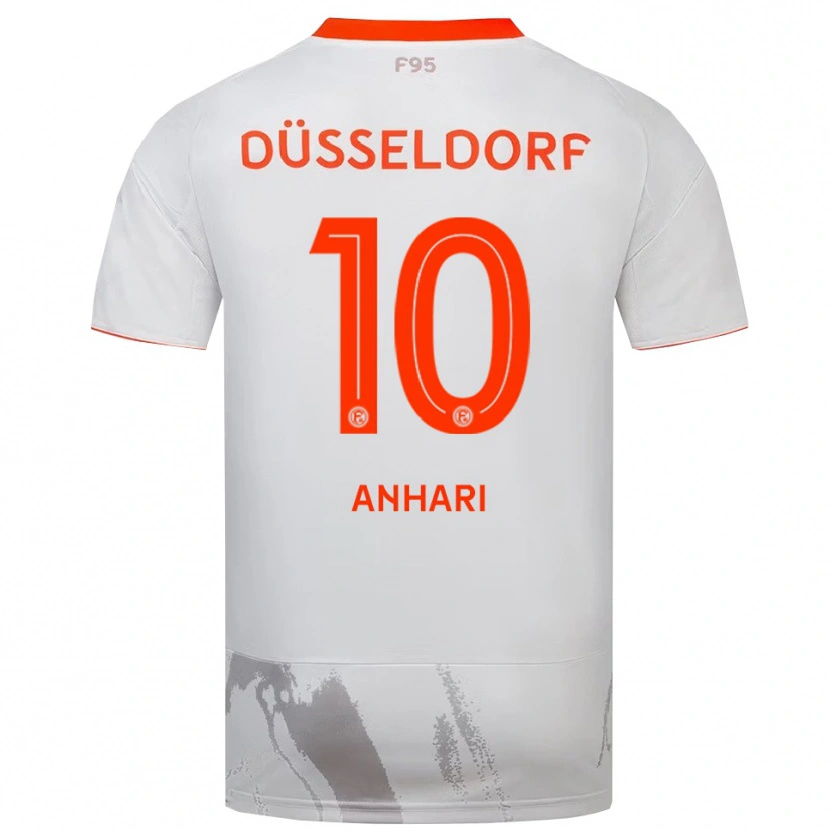 Danxen Criança Camisola Hamza Anhari #10 Branco Laranja Alternativa 2025/26 Camisa Brasil