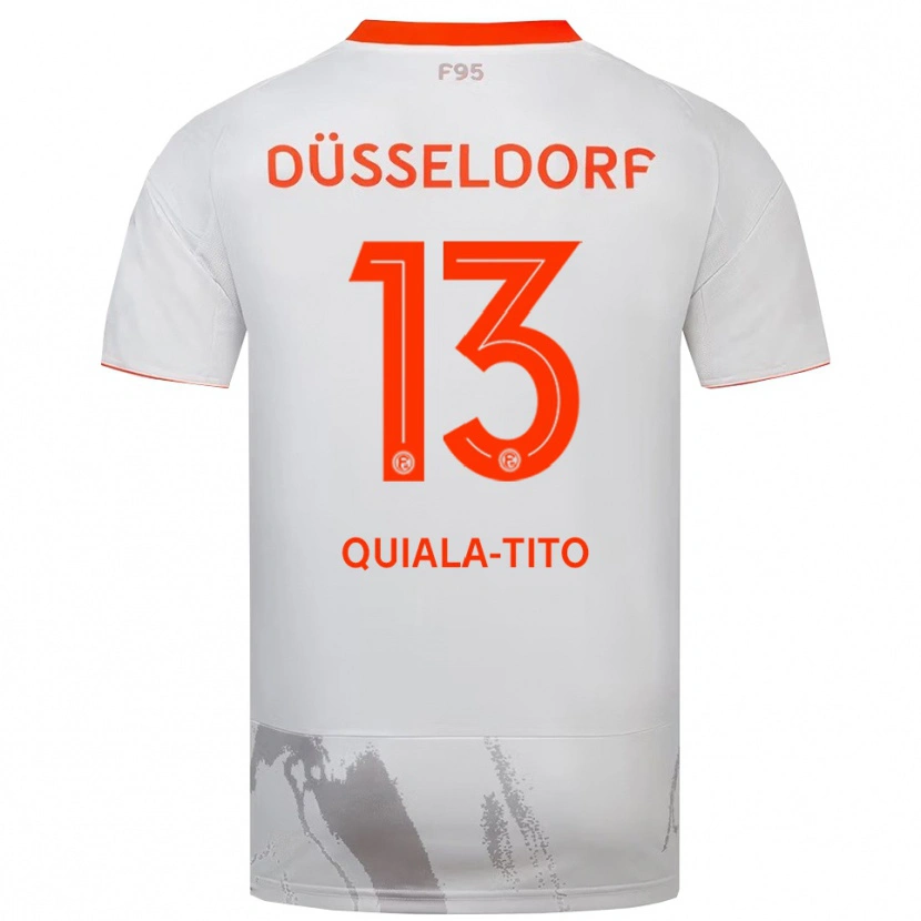 Danxen Criança Camisola Darin Quiala-Tito #13 Branco Laranja Alternativa 2025/26 Camisa Brasil