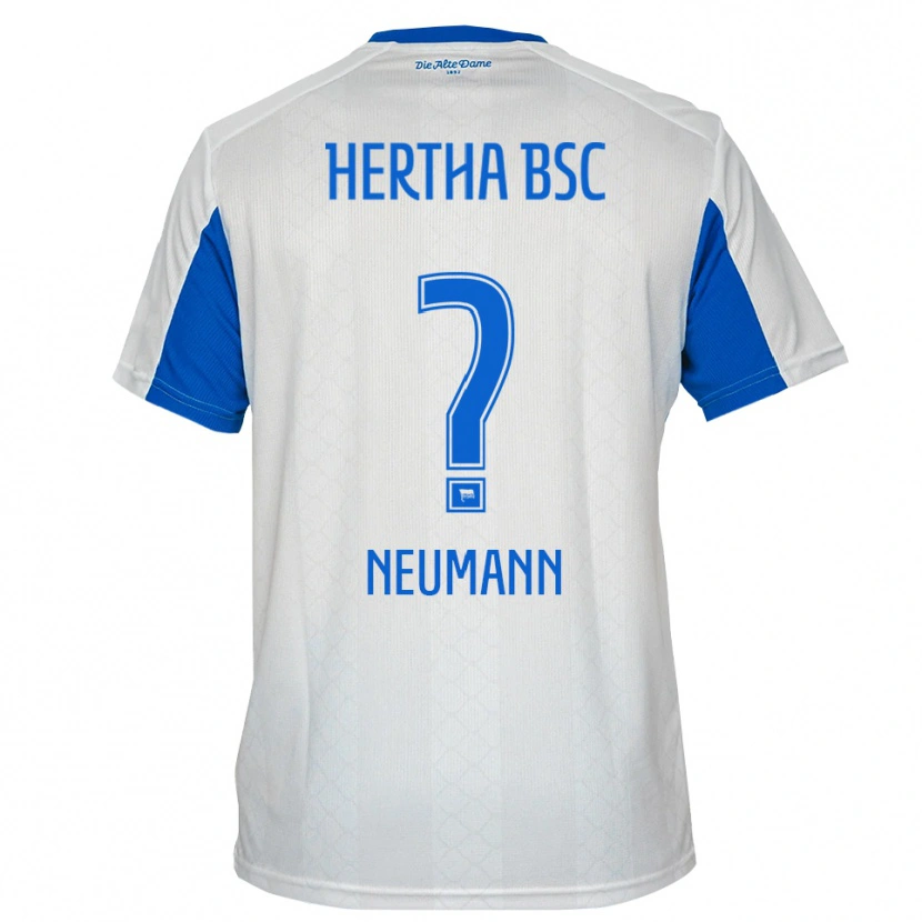Danxen Criança Camisola Dian Neumann #0 Branco Azul Alternativa 2025/26 Camisa Brasil