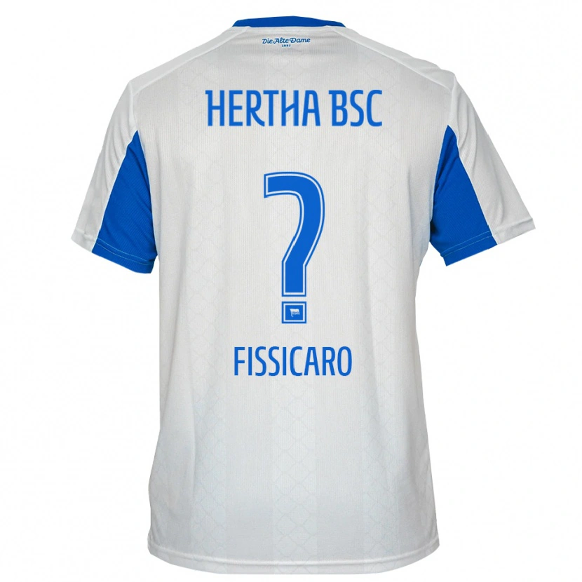 Danxen Criança Camisola Lucas Fissicaro #0 Branco Azul Alternativa 2025/26 Camisa Brasil