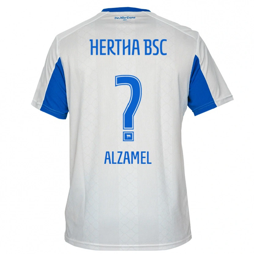 Danxen Criança Camisola Awad Alzamel #0 Branco Azul Alternativa 2025/26 Camisa Brasil