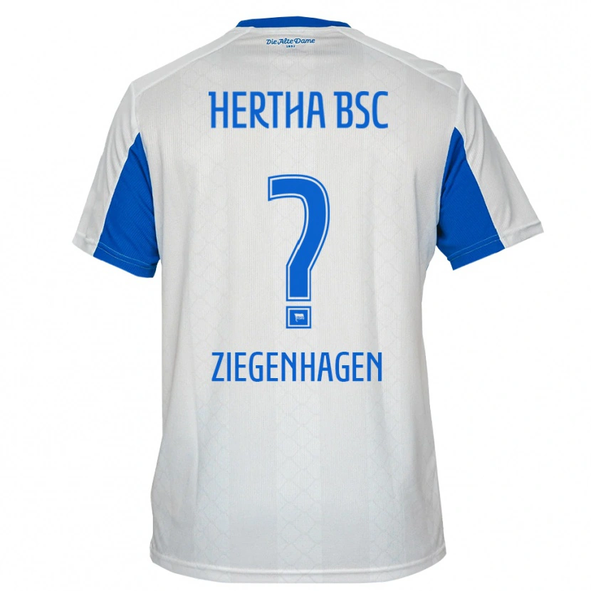 Danxen Criança Camisola Kevin Ziegenhagen #0 Branco Azul Alternativa 2025/26 Camisa Brasil