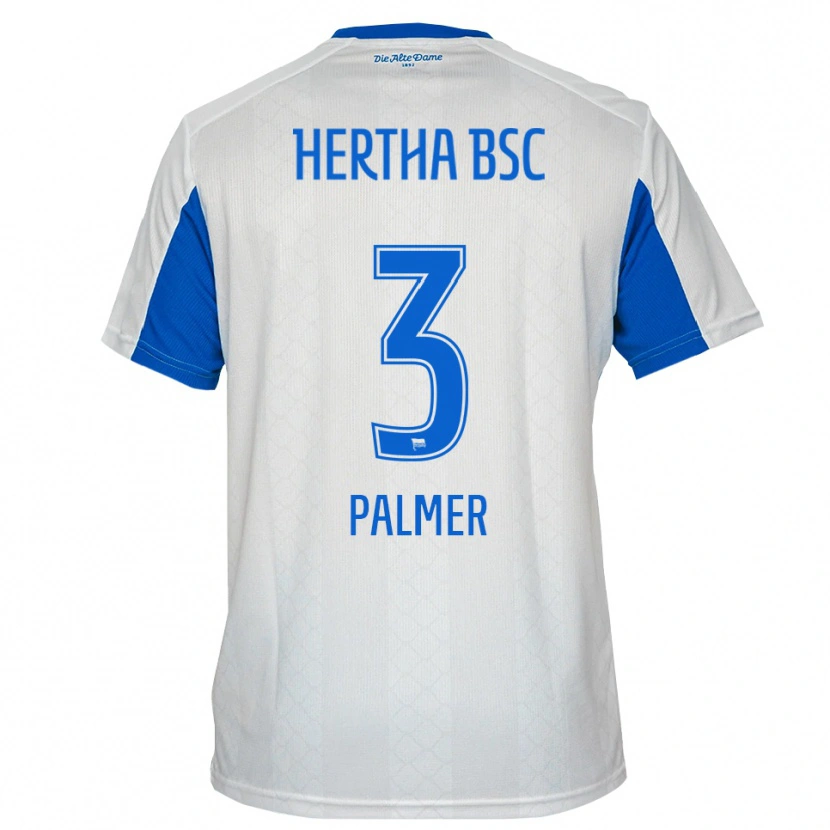 Danxen Criança Camisola Nelly Palmer #3 Branco Azul Alternativa 2025/26 Camisa Brasil