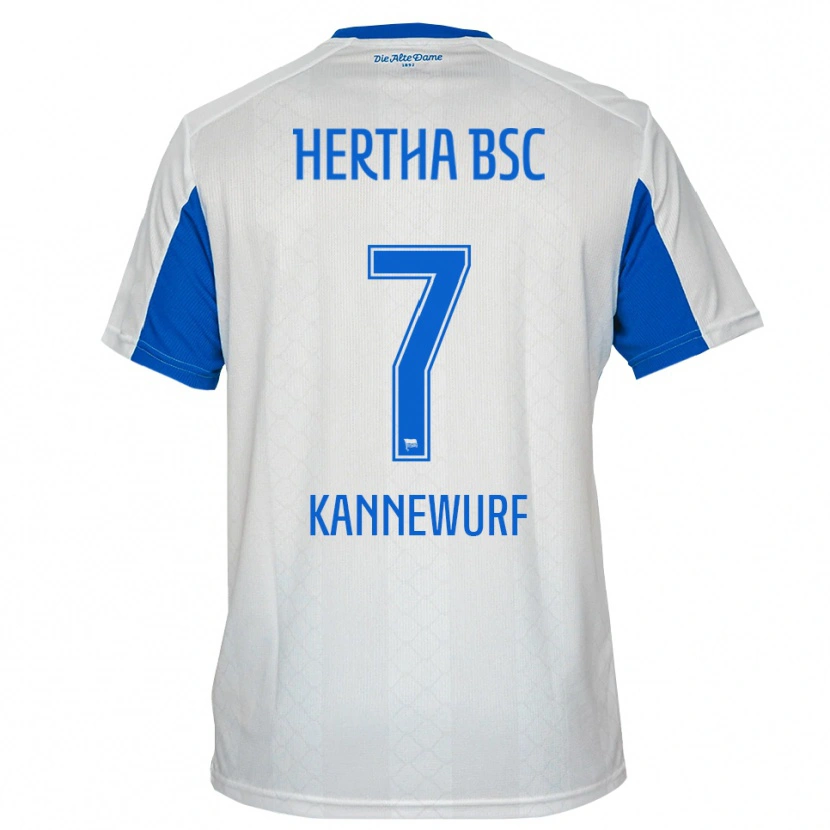 Danxen Criança Camisola Liam Kannewurf #7 Branco Azul Alternativa 2025/26 Camisa Brasil