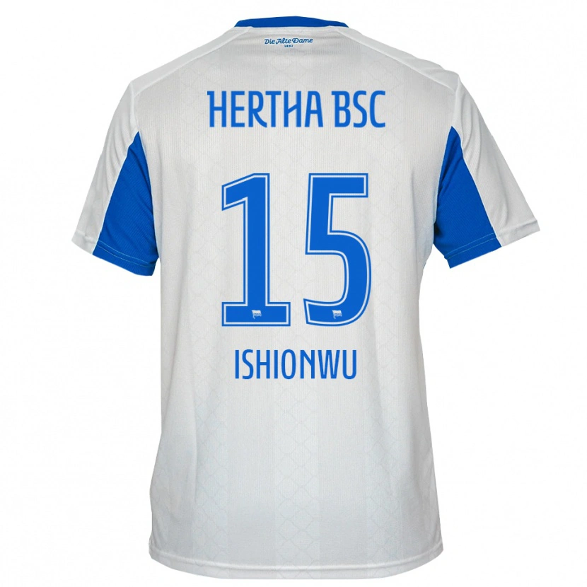 Danxen Criança Camisola Chima Ishionwu #15 Branco Azul Alternativa 2025/26 Camisa Brasil