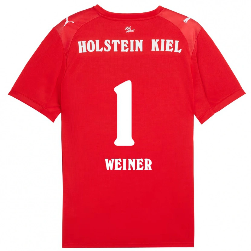 Danxen Criança Camisola Timon Weiner #1 Vermelho Azul Alternativa 2025/26 Camisa Brasil