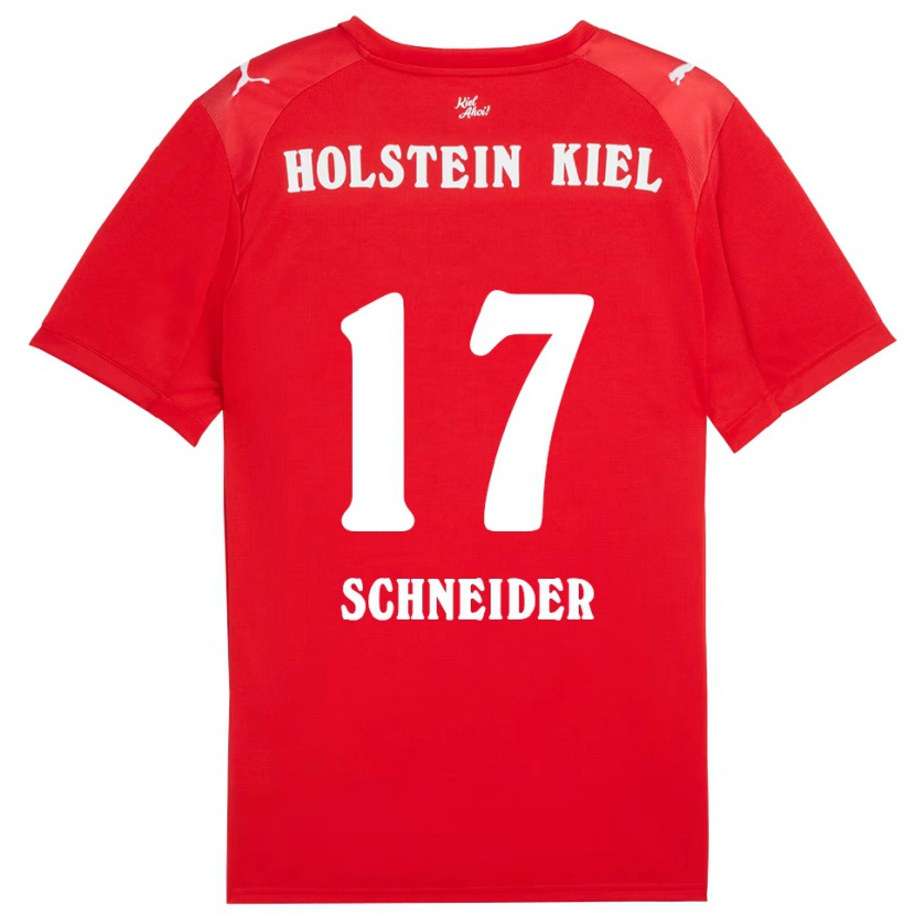 Danxen Criança Camisola Aaron Schneider #17 Vermelho Azul Alternativa 2025/26 Camisa Brasil