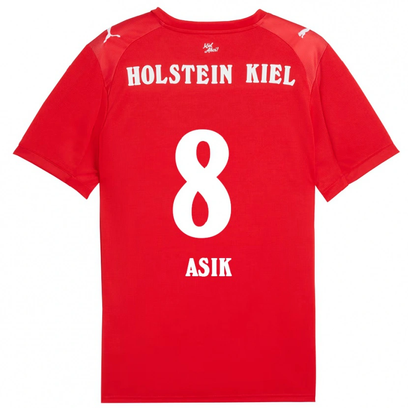 Danxen Criança Camisola Burak Asik #8 Vermelho Azul Alternativa 2025/26 Camisa Brasil