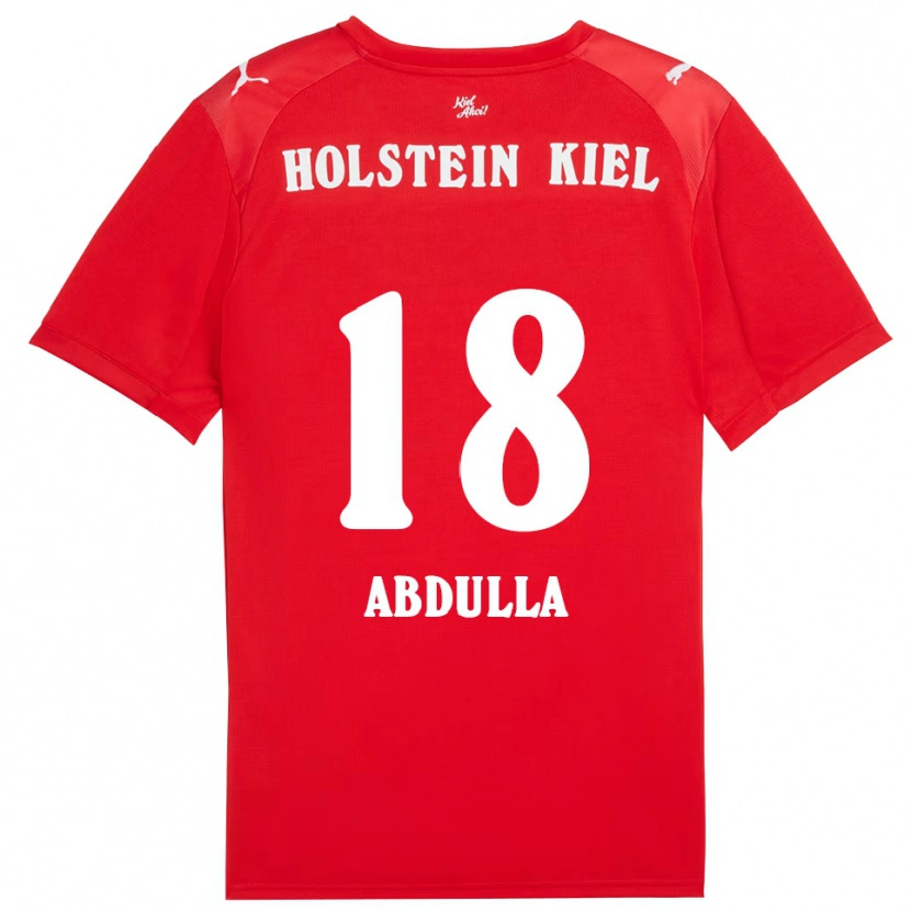 Danxen Criança Camisola Ali Abdulla #18 Vermelho Azul Alternativa 2025/26 Camisa Brasil