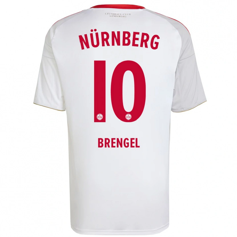 Danxen Criança Camisola Jonna Brengel #10 Branco Vermelho Alternativa 2025/26 Camisa Brasil