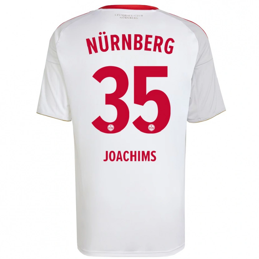 Danxen Criança Camisola Simon Joachims #35 Branco Vermelho Alternativa 2025/26 Camisa Brasil