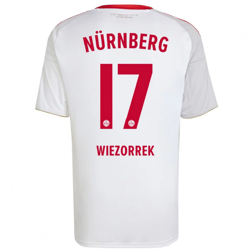 Danxen Criança Camisola Moritz Wiezorrek #17 Branco Vermelho Alternativa 2025/26 Camisa Brasil