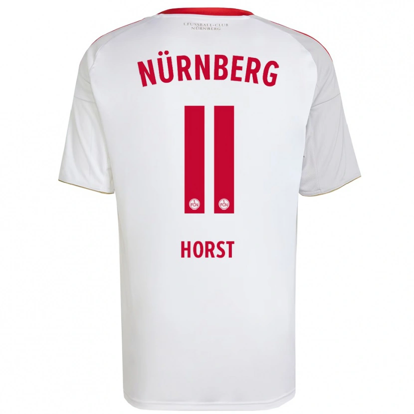 Danxen Criança Camisola Luca Horst #11 Branco Vermelho Alternativa 2025/26 Camisa Brasil