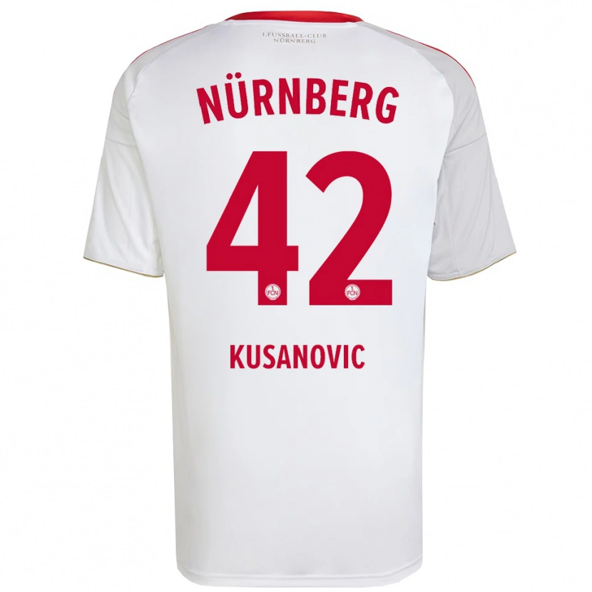 Danxen Criança Camisola Tino Kusanovic #42 Branco Vermelho Alternativa 2025/26 Camisa Brasil