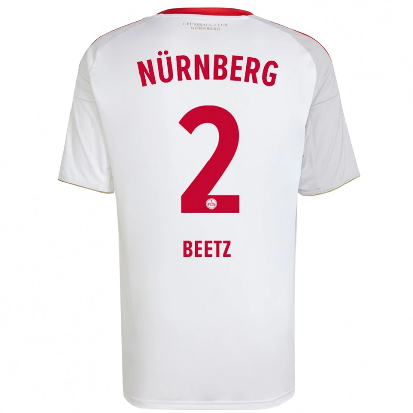 Danxen Criança Camisola Lucas Beetz #2 Branco Vermelho Alternativa 2025/26 Camisa Brasil