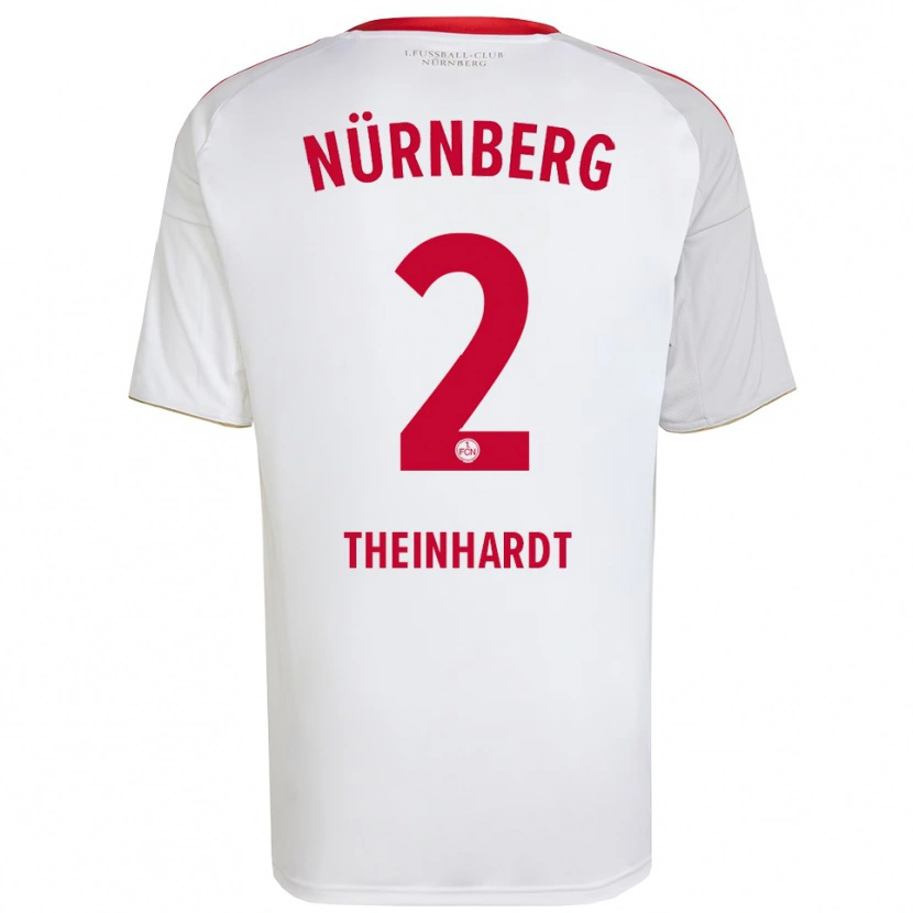 Danxen Criança Camisola Johannes Theinhardt #2 Branco Vermelho Alternativa 2025/26 Camisa Brasil