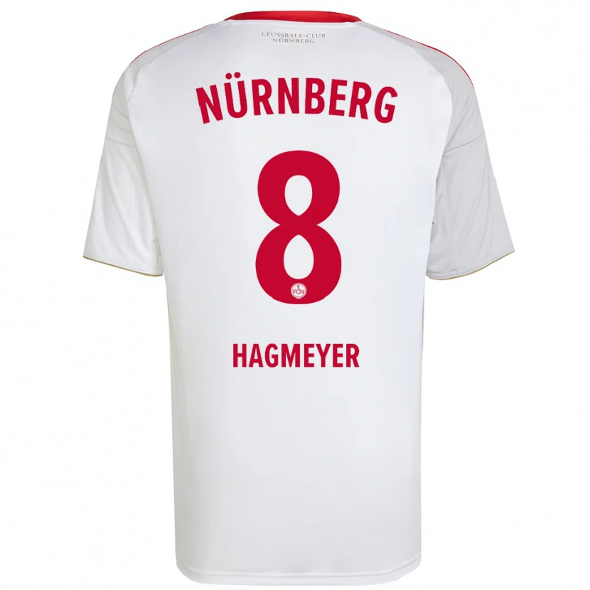 Danxen Criança Camisola Ben Hagmeyer #8 Branco Vermelho Alternativa 2025/26 Camisa Brasil