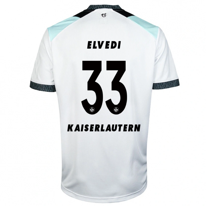 Danxen Criança Camisola Jan Elvedi #33 Branco Preto Alternativa 2025/26 Camisa Brasil