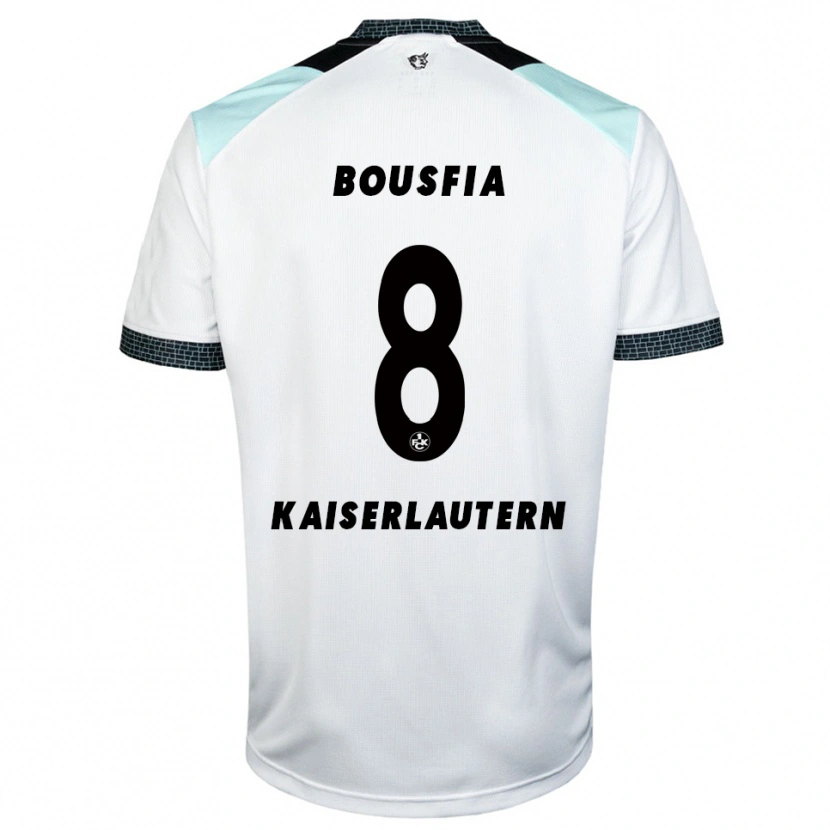 Danxen Criança Camisola Sami Bousfia #8 Branco Preto Alternativa 2025/26 Camisa Brasil