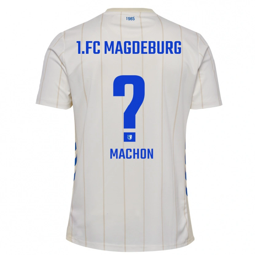 Danxen Criança Camisola Max Machon #0 Branco Azul Alternativa 2025/26 Camisa Brasil
