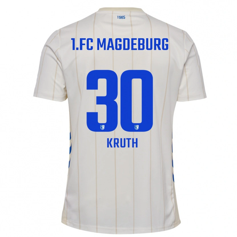Danxen Criança Camisola Noah Kruth #30 Branco Azul Alternativa 2025/26 Camisa Brasil