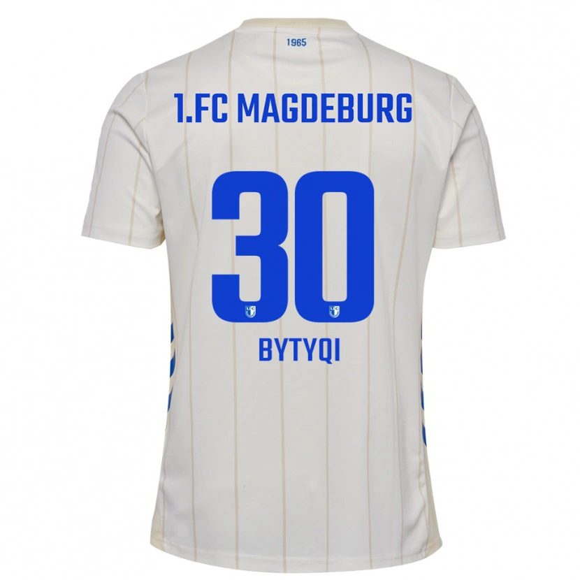 Danxen Criança Camisola Enis Bytyqi #30 Branco Azul Alternativa 2025/26 Camisa Brasil