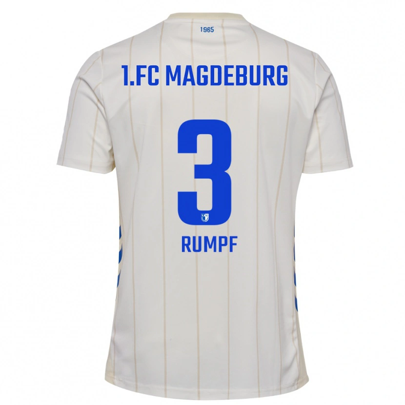 Danxen Criança Camisola Mathilda Rumpf #3 Branco Azul Alternativa 2025/26 Camisa Brasil