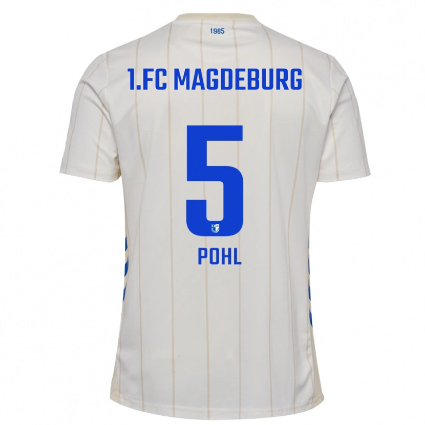 Danxen Criança Camisola Marvin Pohl #5 Branco Azul Alternativa 2025/26 Camisa Brasil