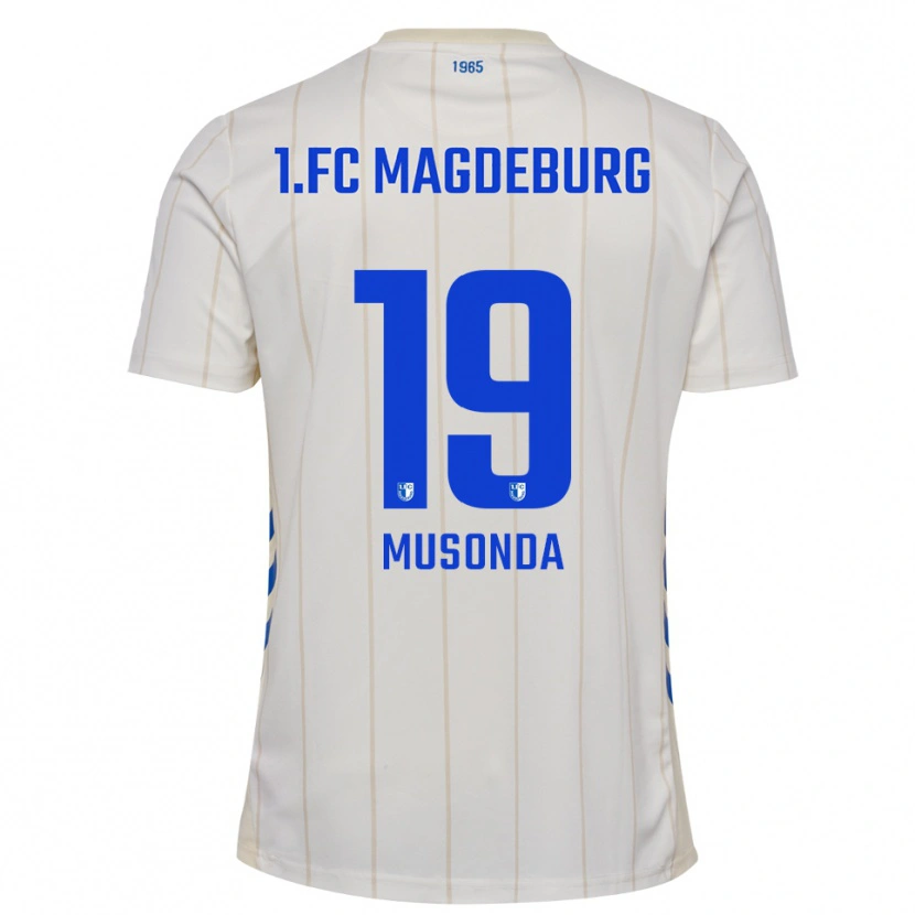 Danxen Criança Camisola Lubambo Musonda #19 Branco Azul Alternativa 2025/26 Camisa Brasil