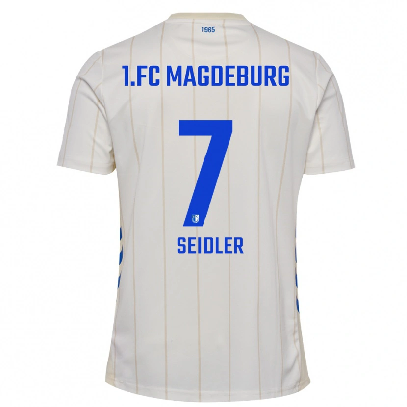 Danxen Criança Camisola Wiebke Seidler #7 Branco Azul Alternativa 2025/26 Camisa Brasil