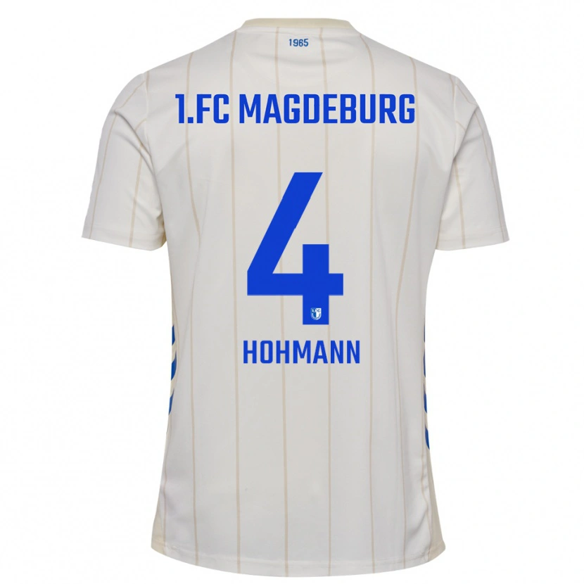 Danxen Criança Camisola Malte Hohmann #4 Branco Azul Alternativa 2025/26 Camisa Brasil