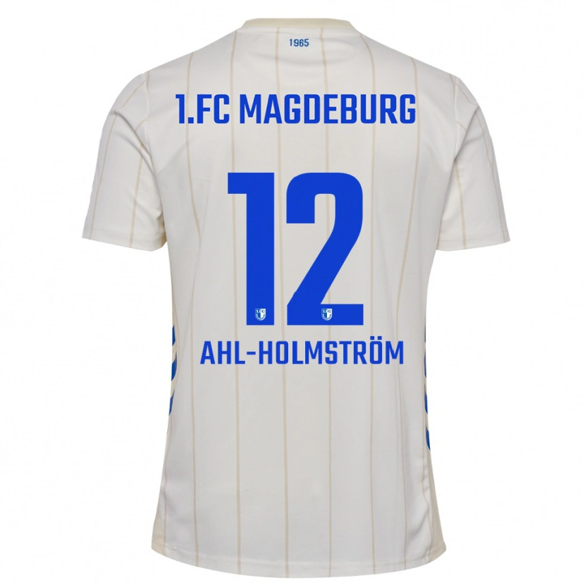 Danxen Criança Camisola Alexander Ahl-Holmström #12 Branco Azul Alternativa 2025/26 Camisa Brasil